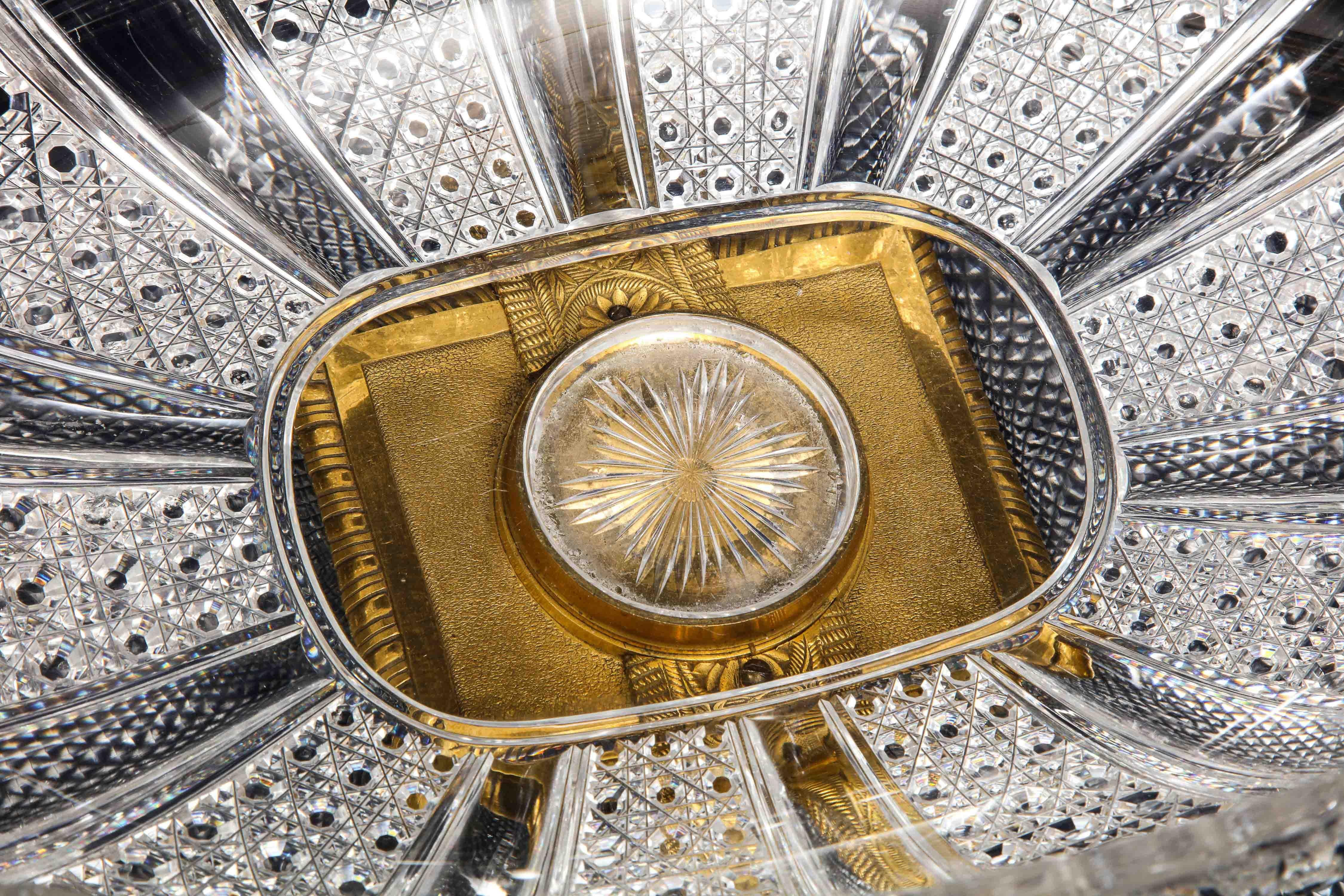 Hand-Diamond Cut Crystal & Ormolu Mounted Baccarat Centerpiece/Surtout de Table 4