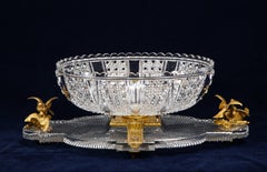 Hand-Diamond Cut Crystal & Ormolu Mounted Baccarat Centerpiece/Surtout de Table