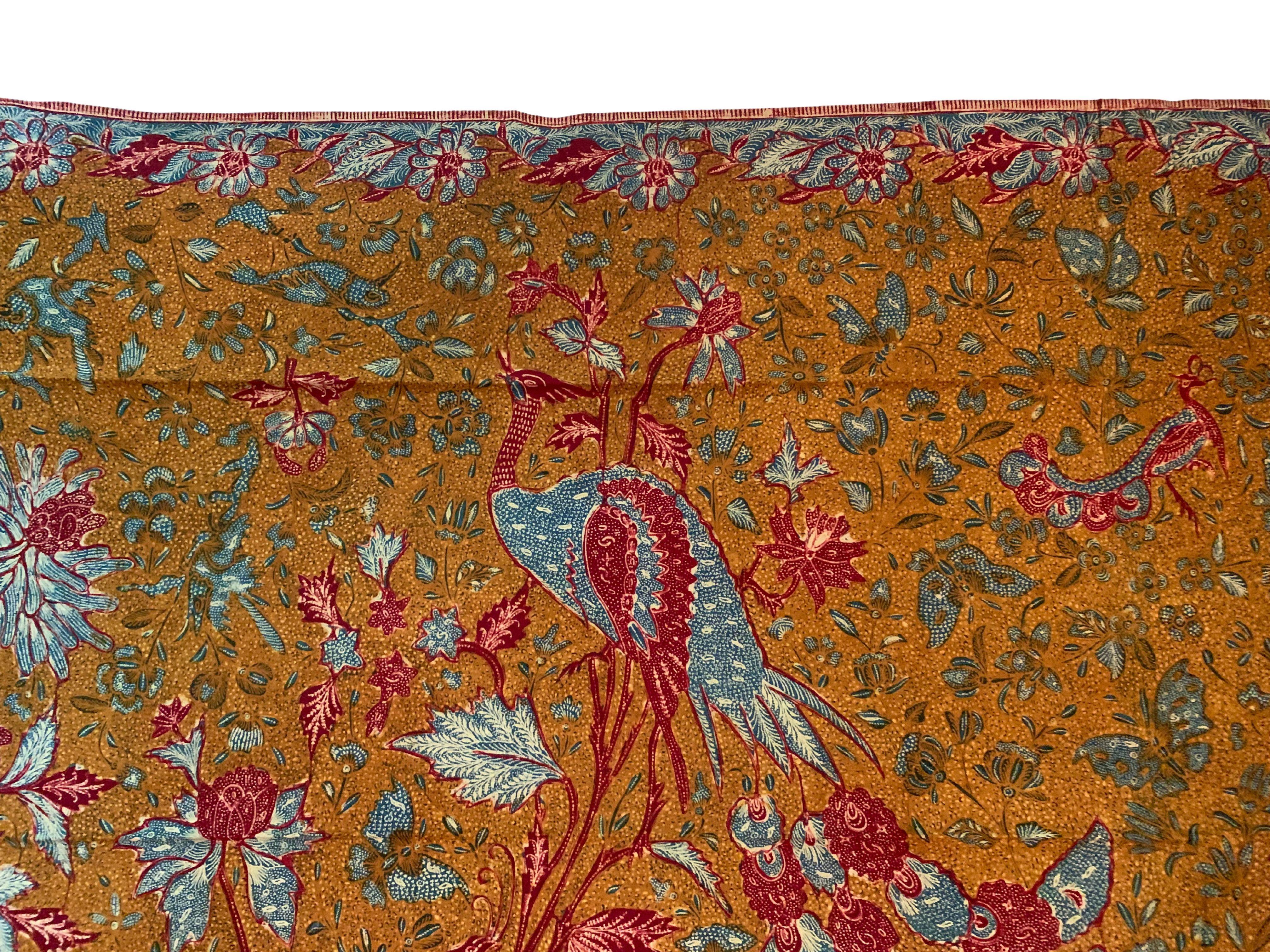 Handgezeichnetes Batik-Textil, aus Java, Indonesien (Sonstiges) im Angebot
