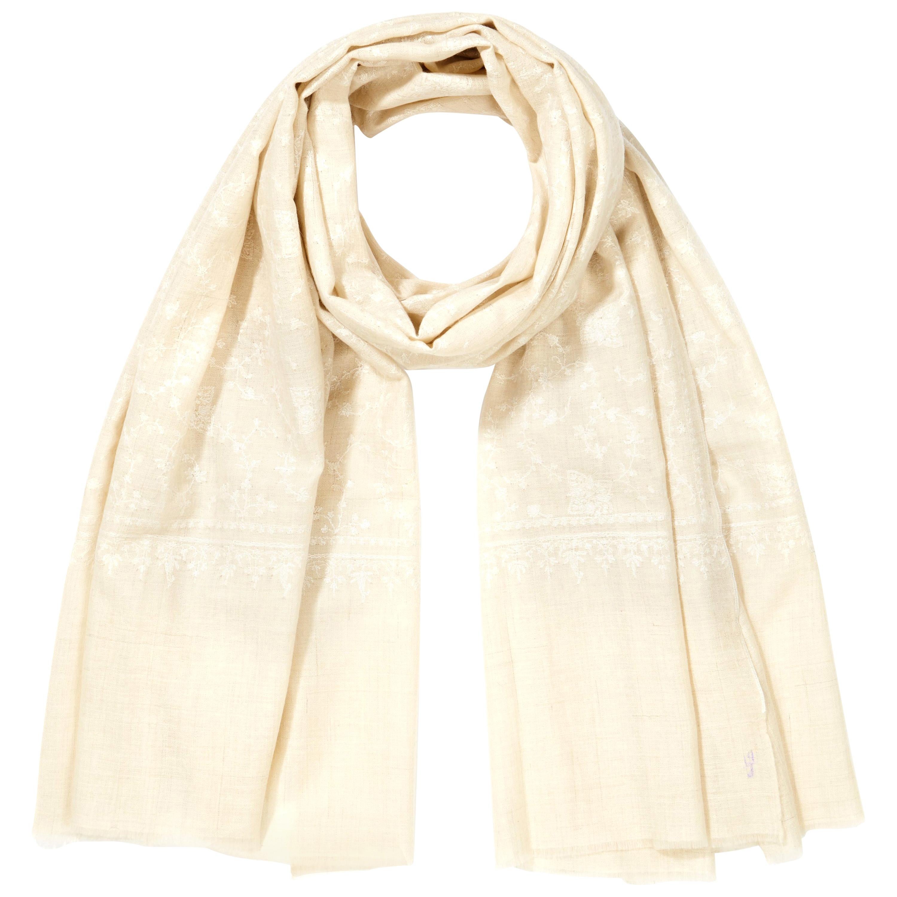 ivory cashmere shawl
