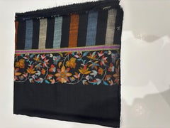 Kashmiri Signed Hand Woven Large Cashmere Shawl for Women, 80" x 43"