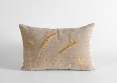 Hand Embroidered Chenille Pillow by Miguel Cisterna, France, 2020