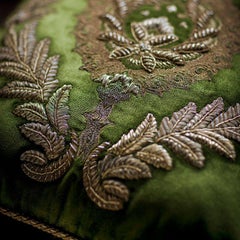Hand embroidered cushion by Beaumont & Fletcher