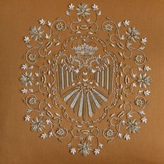 Hand embroidered cushion by Beaumont & Fletcher