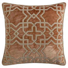 Hand embroidered cushion by Beaumont & Fletcher
