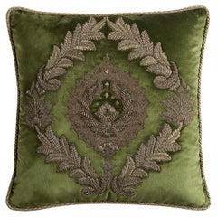 Hand embroidered cushion by Beaumont & Fletcher