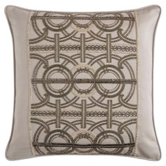 Hand embroidered cushion by Beaumont & Fletcher