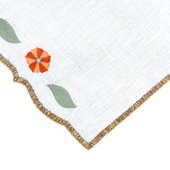 Hand Embroidered Heirloom Petals Napkins (Set of 4)