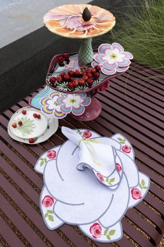 Hand Embroidered Heirloom Petals Placemats (Set of 4)