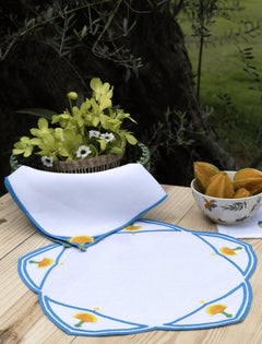 Hand Embroidered Heirloom Petals Placemats (Set of 4)