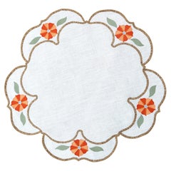 Hand Embroidered Heirloom Petals Placemats (Set of 4)