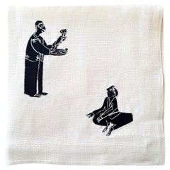 Tovagliolo di lino ricamato a mano "Mashmoum" - Collection'S
