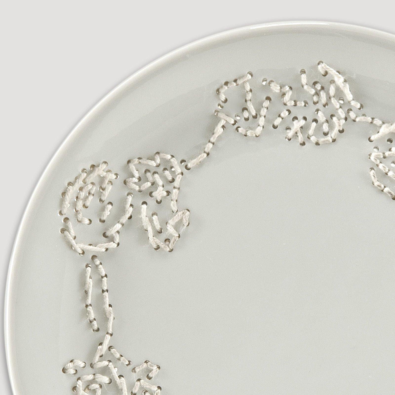 embroided plates