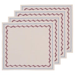 Embroidered Ripple Stitch Napkins (Set of 4)