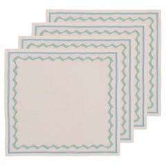 Embroidered Ripple Stitch Napkins (Set of 4)