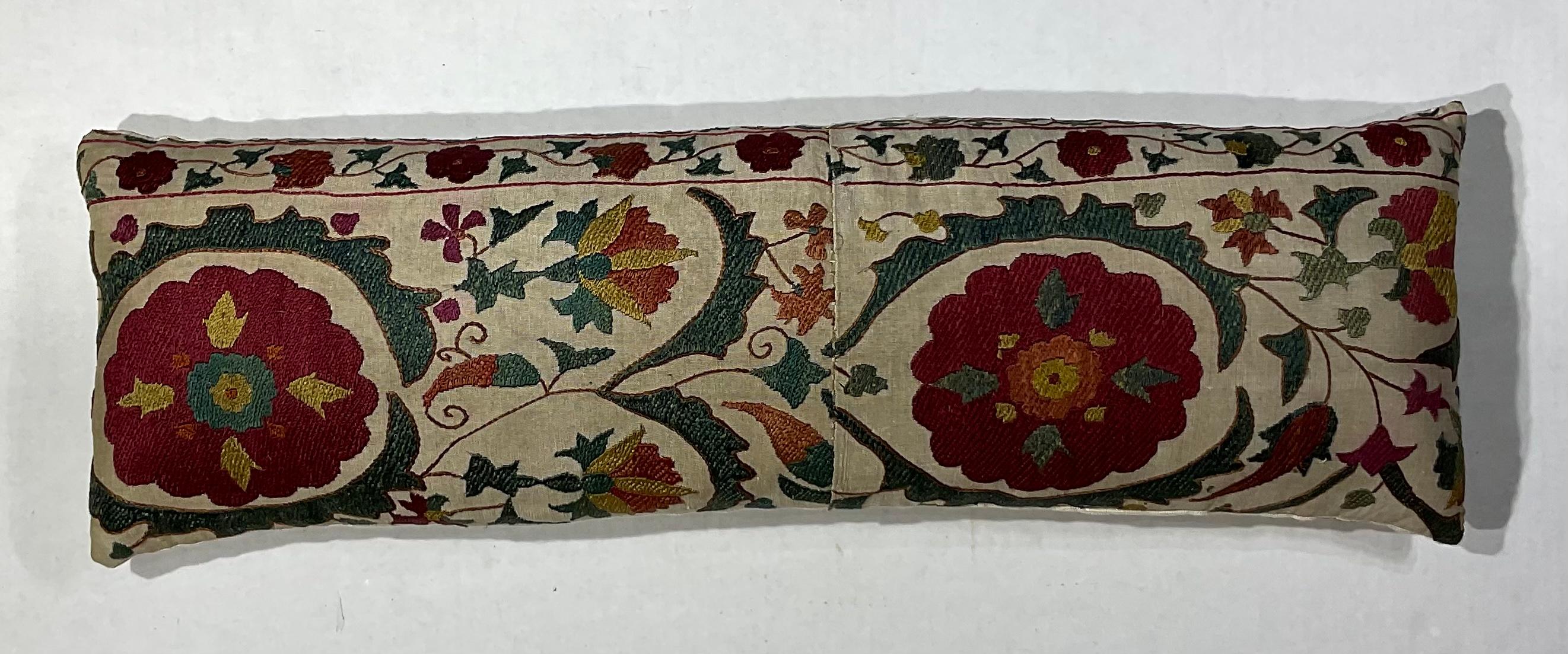 Uzbek Hand Embroidered Suzani Pillow