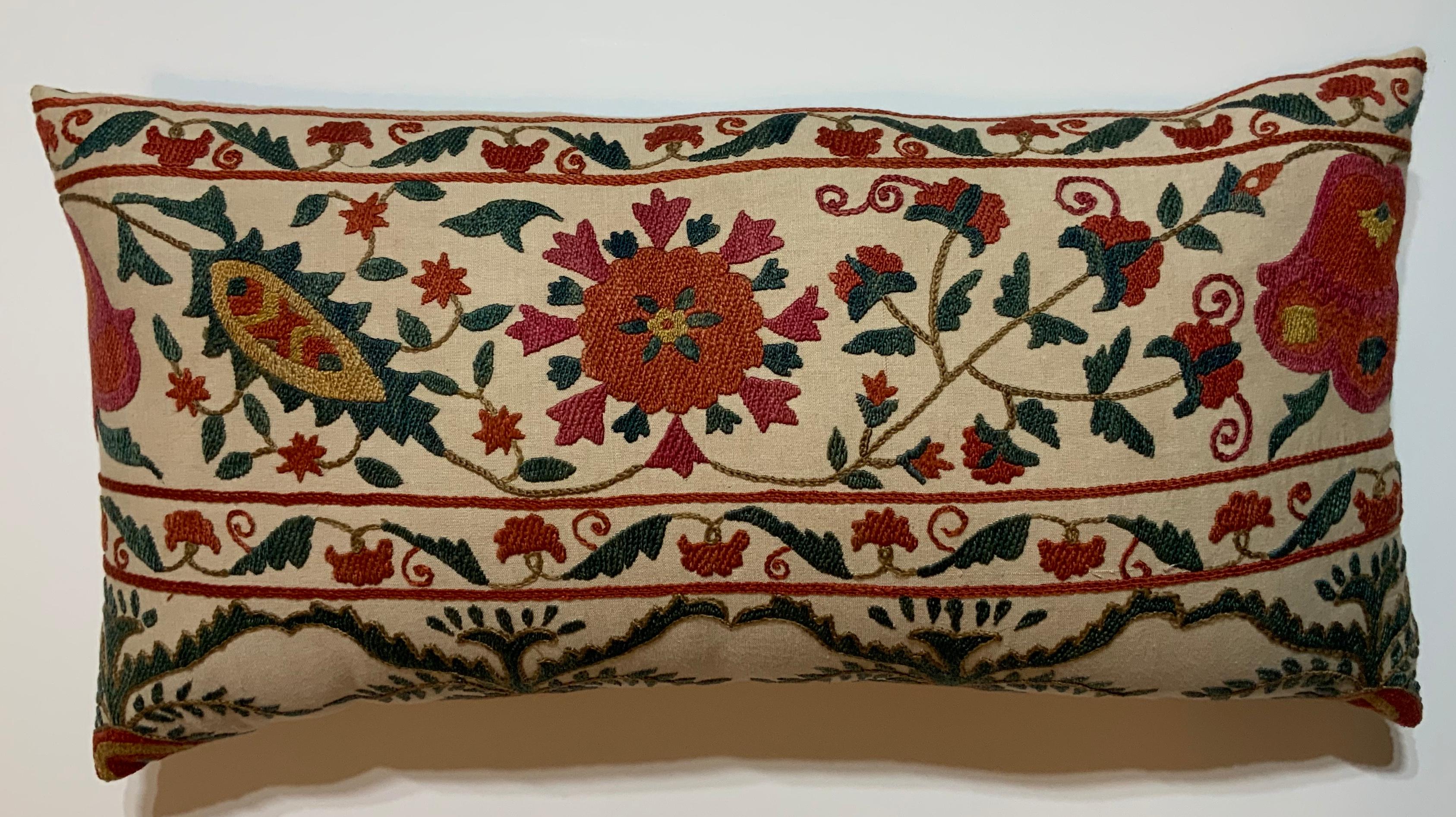 Hand Embroidered Suzani Pillow 3