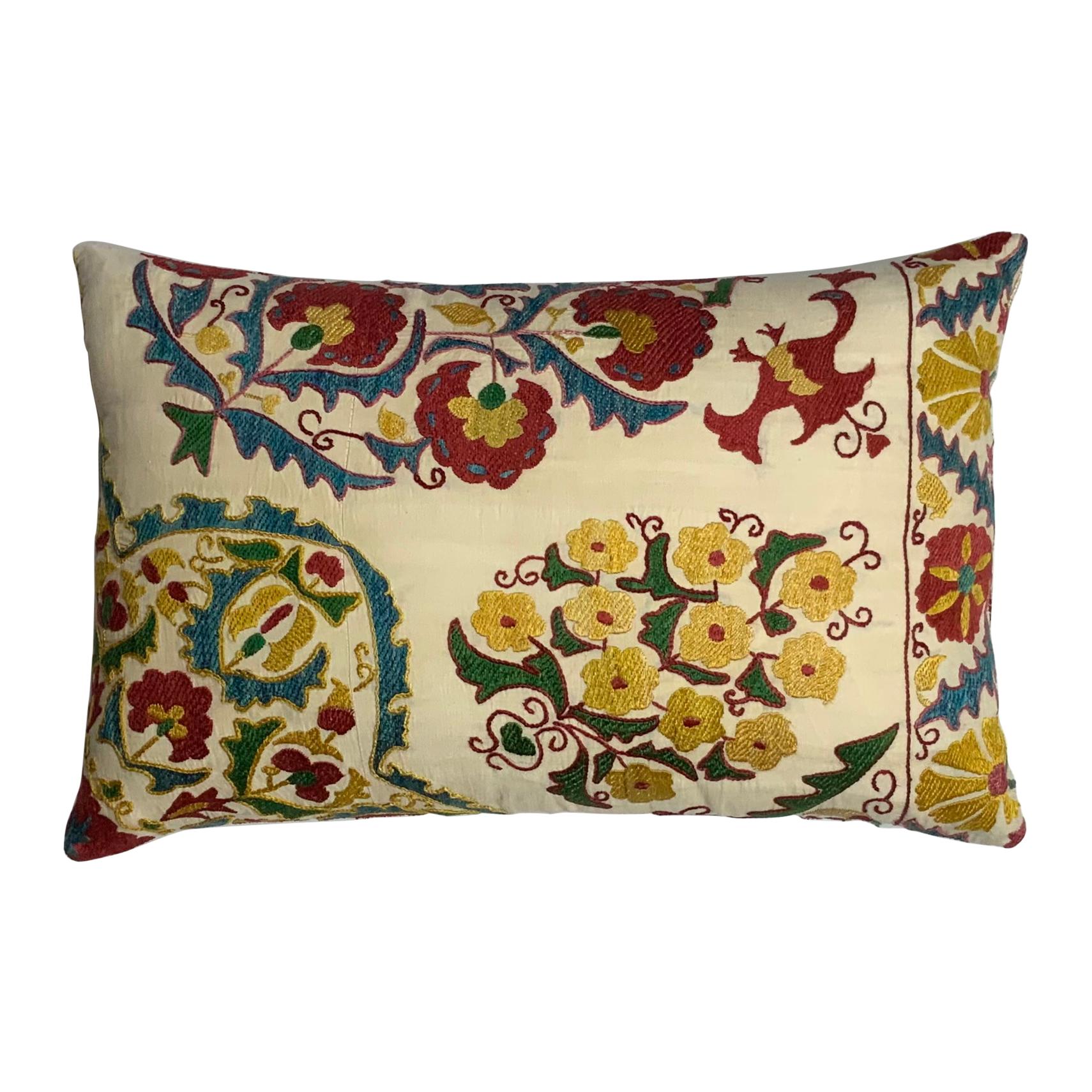 Hand Embroidered Suzani Pillow