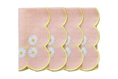 Hand Embroidered Trellis Napkins (Set of 4)