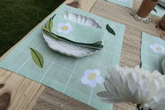 Handbestickte Trellis-Platzsets (4er-Set)