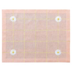 Hand Embroidered Trellis Placemats (Set of 4)