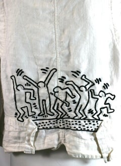Hand Embroidered Victorian Vest, Keith Haring. Studio VL