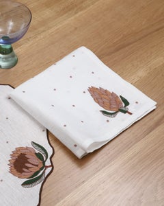 Hand Embroidered Napkins 18" x 18" (Set of 4)