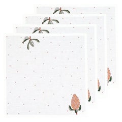 Hand Embroidered Napkins 18" x 18" (Set of 4)