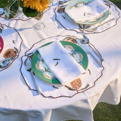 Hand Embroidered Vintage Floral Placemats (Set of 4)