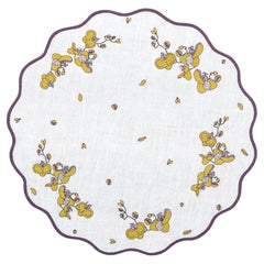 Hand Embroidered Vintage Floral Placemats (Set of 4)