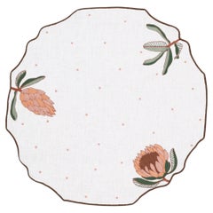 Tovagliette “Prato autunnale” intrecciate a mano, rotonde da 16,5" (set da 4)
