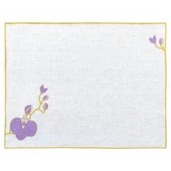 Tovagliette floreali vintage ricamate a mano (set di 4)