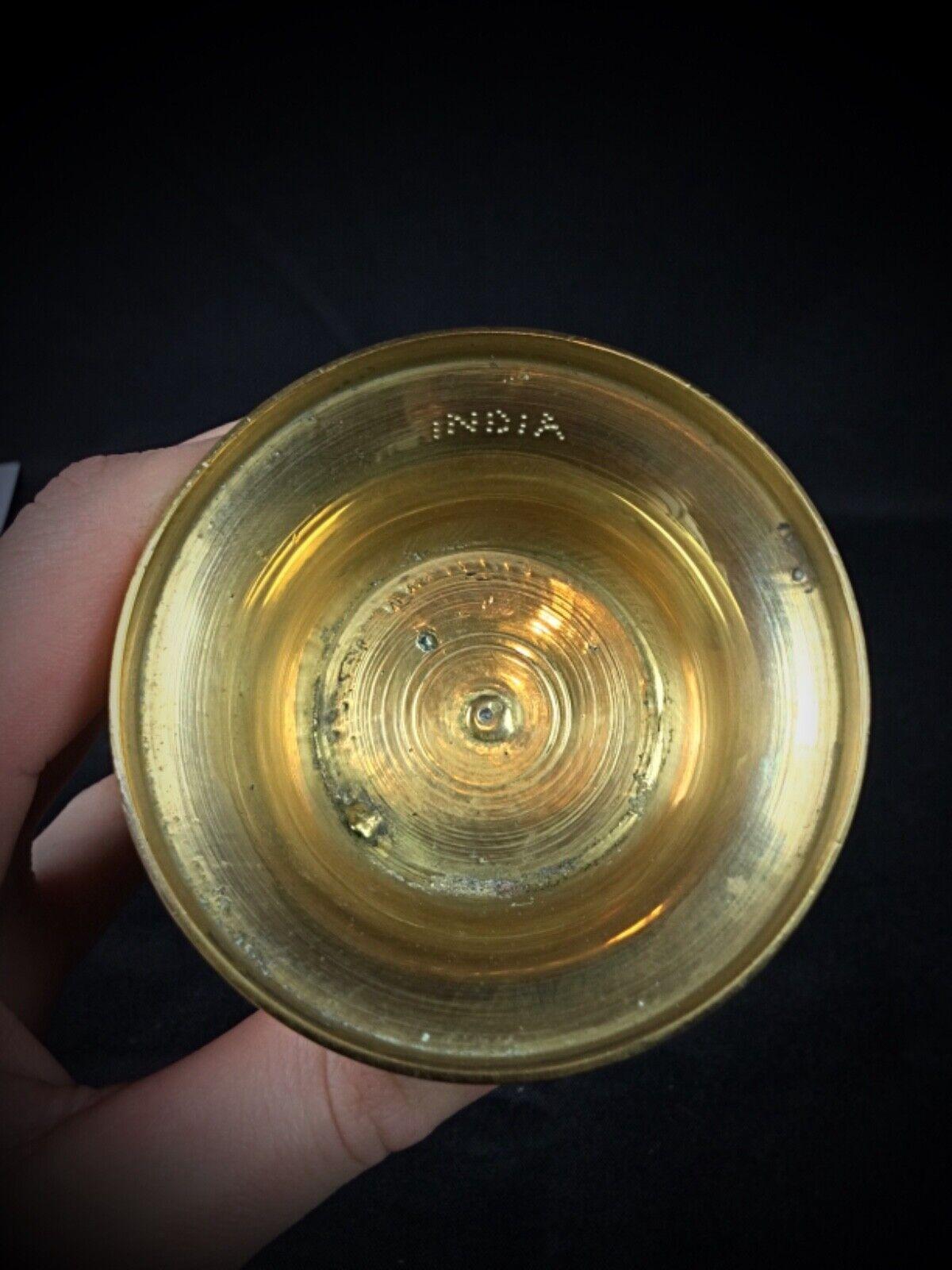 Handgravierte vergoldete Vase 