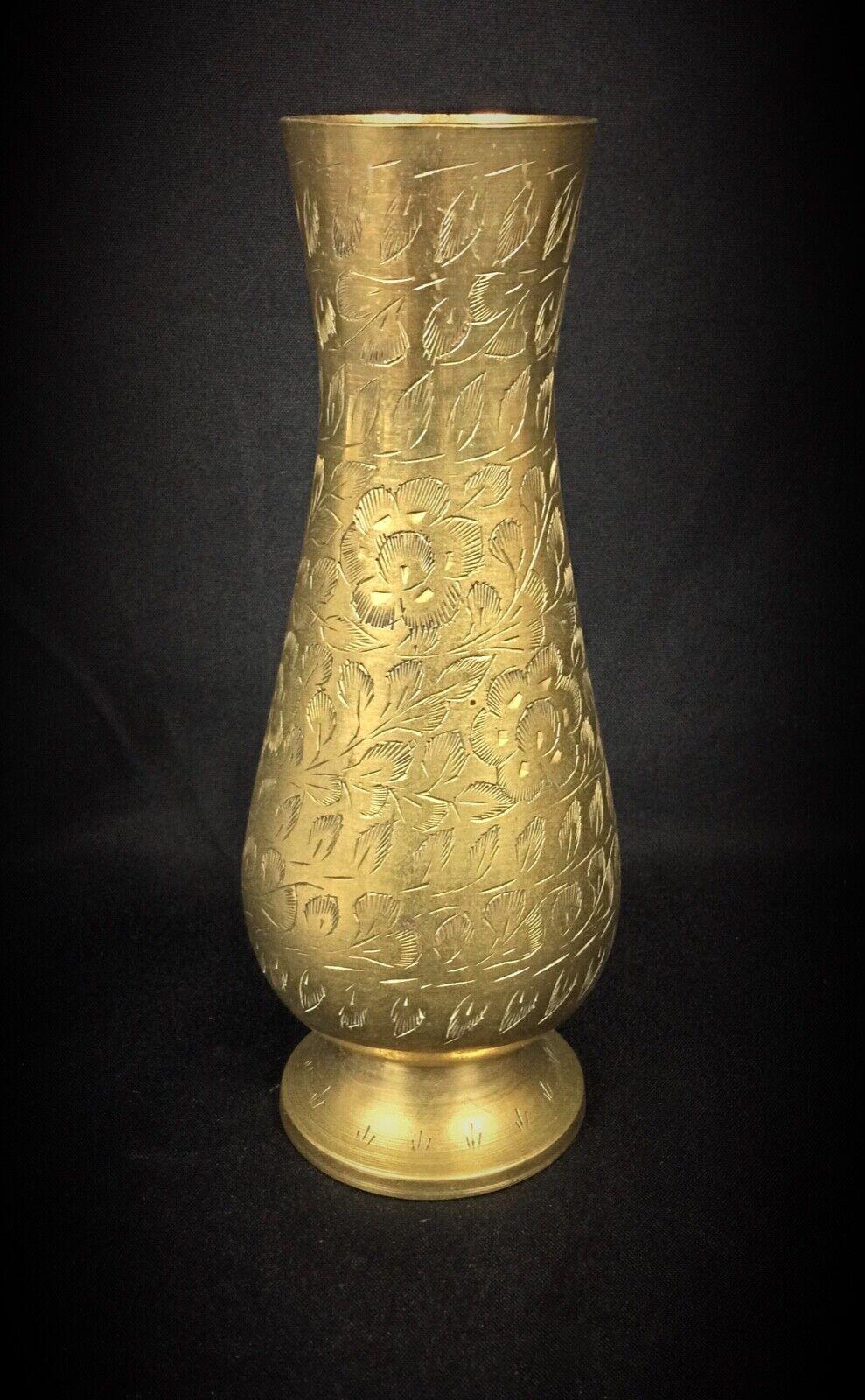 Handgravierte vergoldete Vase 
