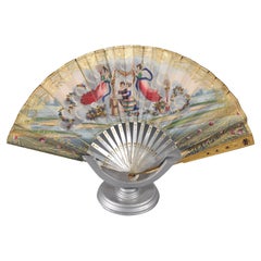 Hand Fan, Paper, Mother of Pearl, 18th-19th Centuries