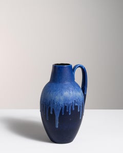 Hand-Finished Ceramic Jar, 20th Century German Artisanal Design, 9.8"