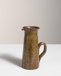 Hand-Finished Ceramic Jar, Belgium, 1970s, 7.1\" Diameter