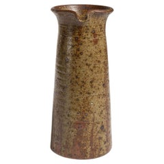 Hand-Finished Ceramic Jar, Belgium, 1970s, 7.1\" Diameter
