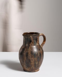 Hand-Finished Ceramic Jar, Belgium, 1970s, 7.9\" Diameter