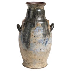 Handgefertigte Keramikvase, Belgien, 1970er Jahre, 7,5\" Durchmesser