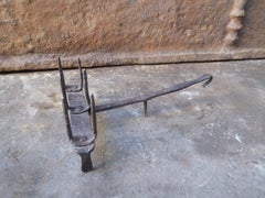 Hand Forged and Decorated 17th-18th Century French Toaster