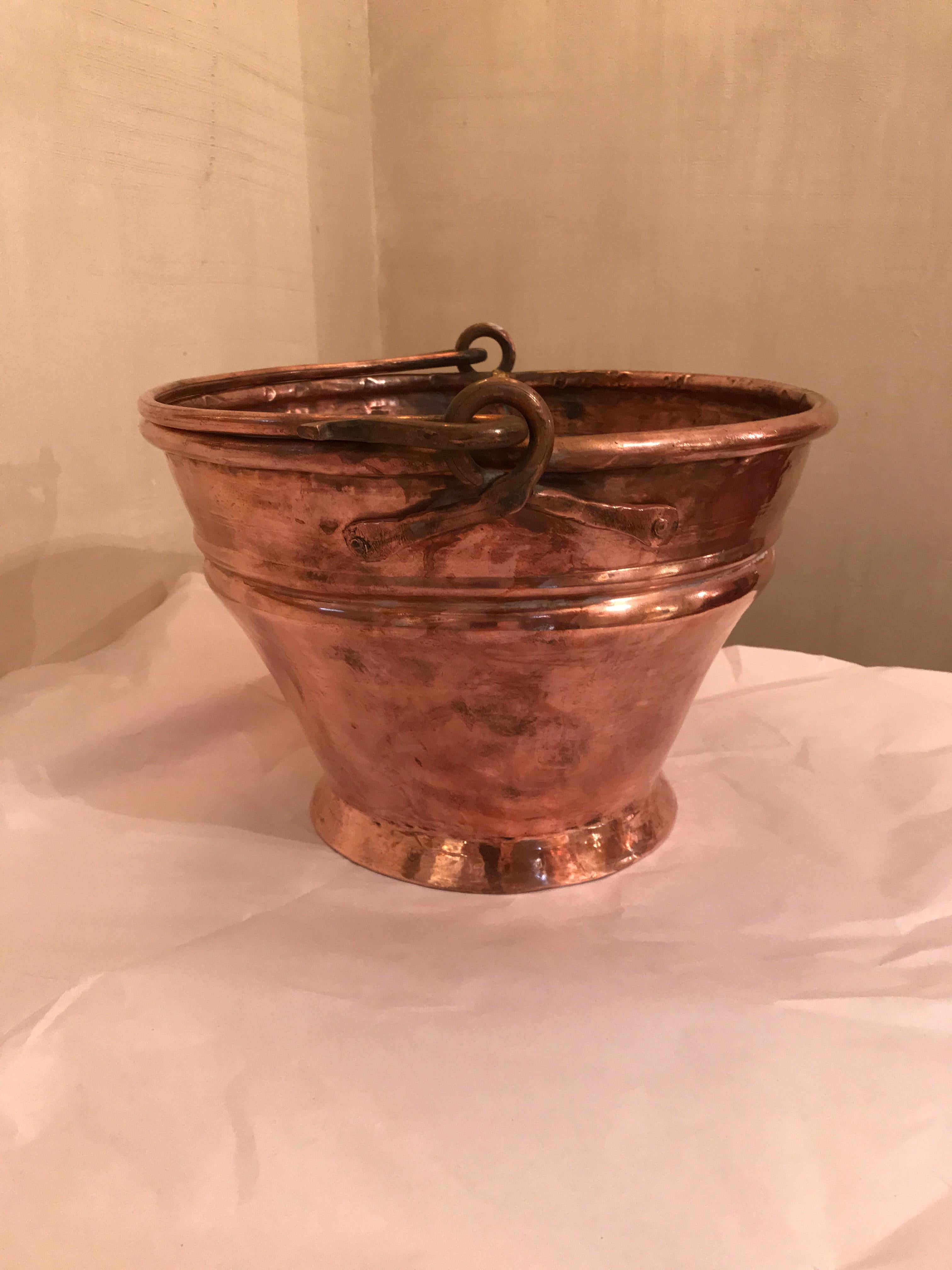 Hand-Forged copper bucket
11.5