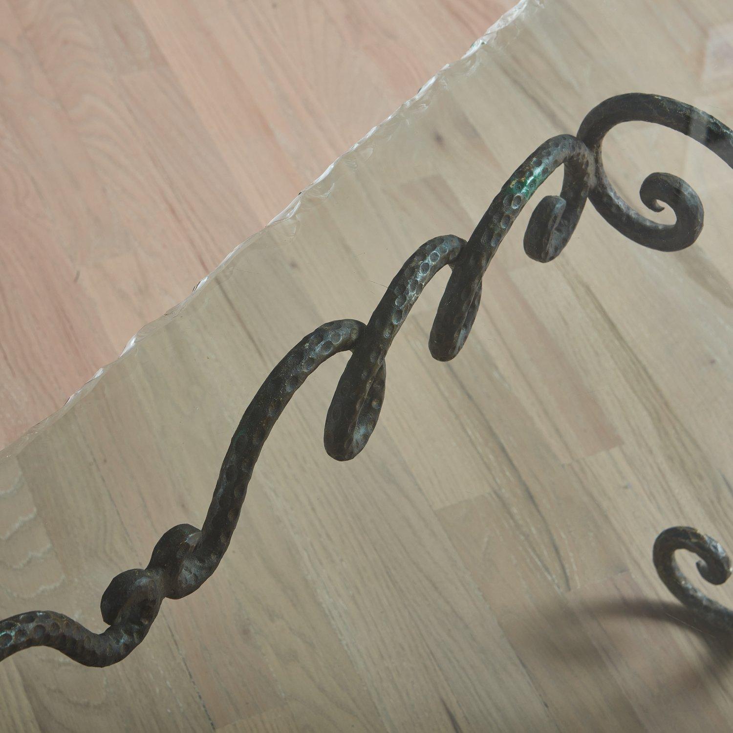 Hand Forged Iron Coffee Table in the Style Garouste & Bonetti, Italy 1960s For Sale 2