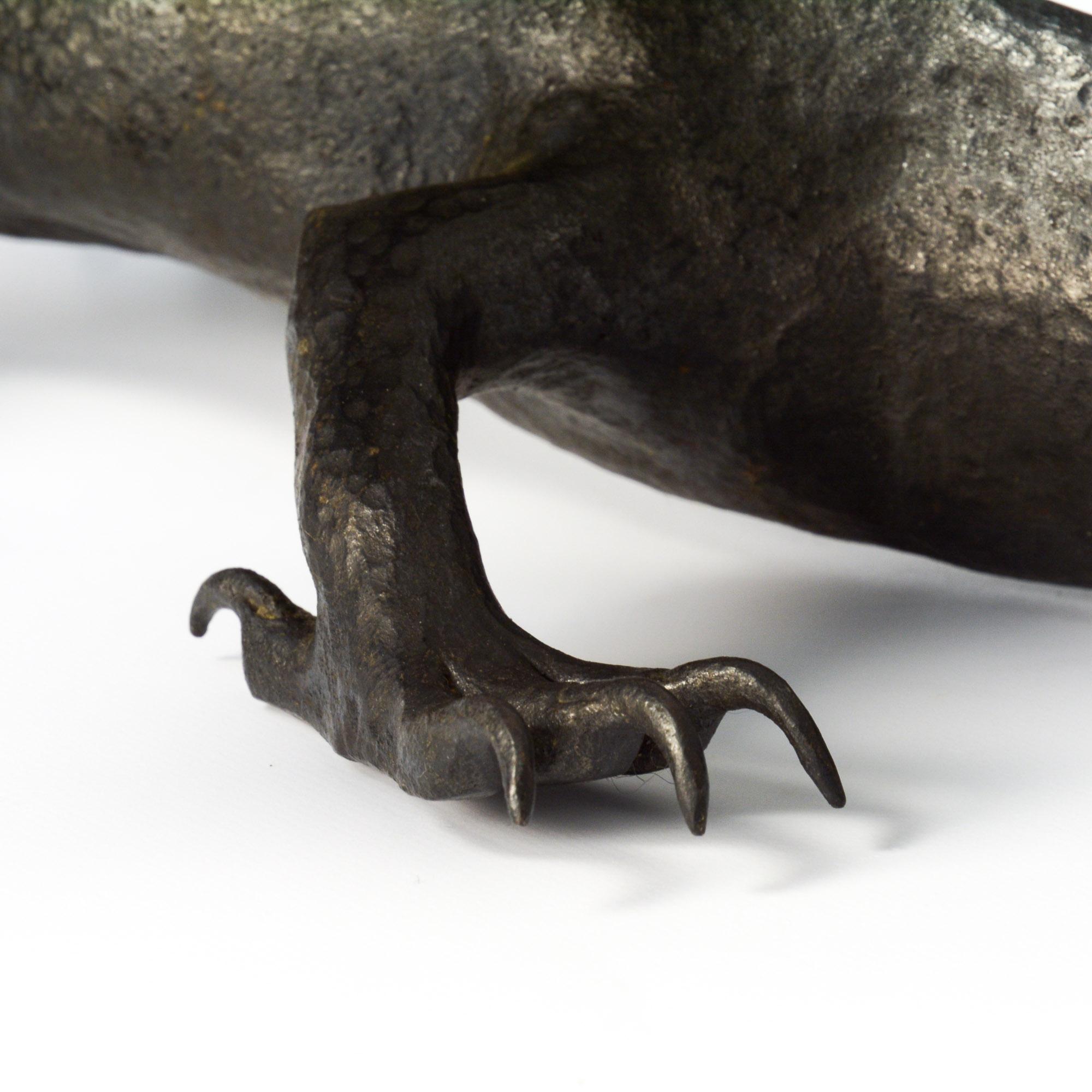 Sculpture de dragon en fer forgé à la main en vente 4