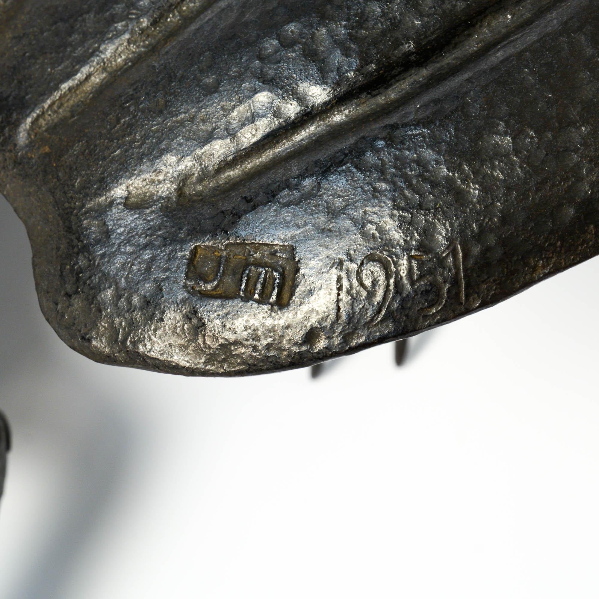 Sculpture de dragon en fer forgé à la main en vente 12