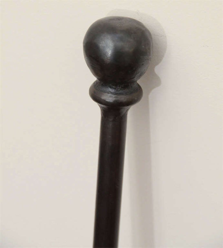 Modern Iron Fire Poker and Shovel Set For Sale at 1stDibs