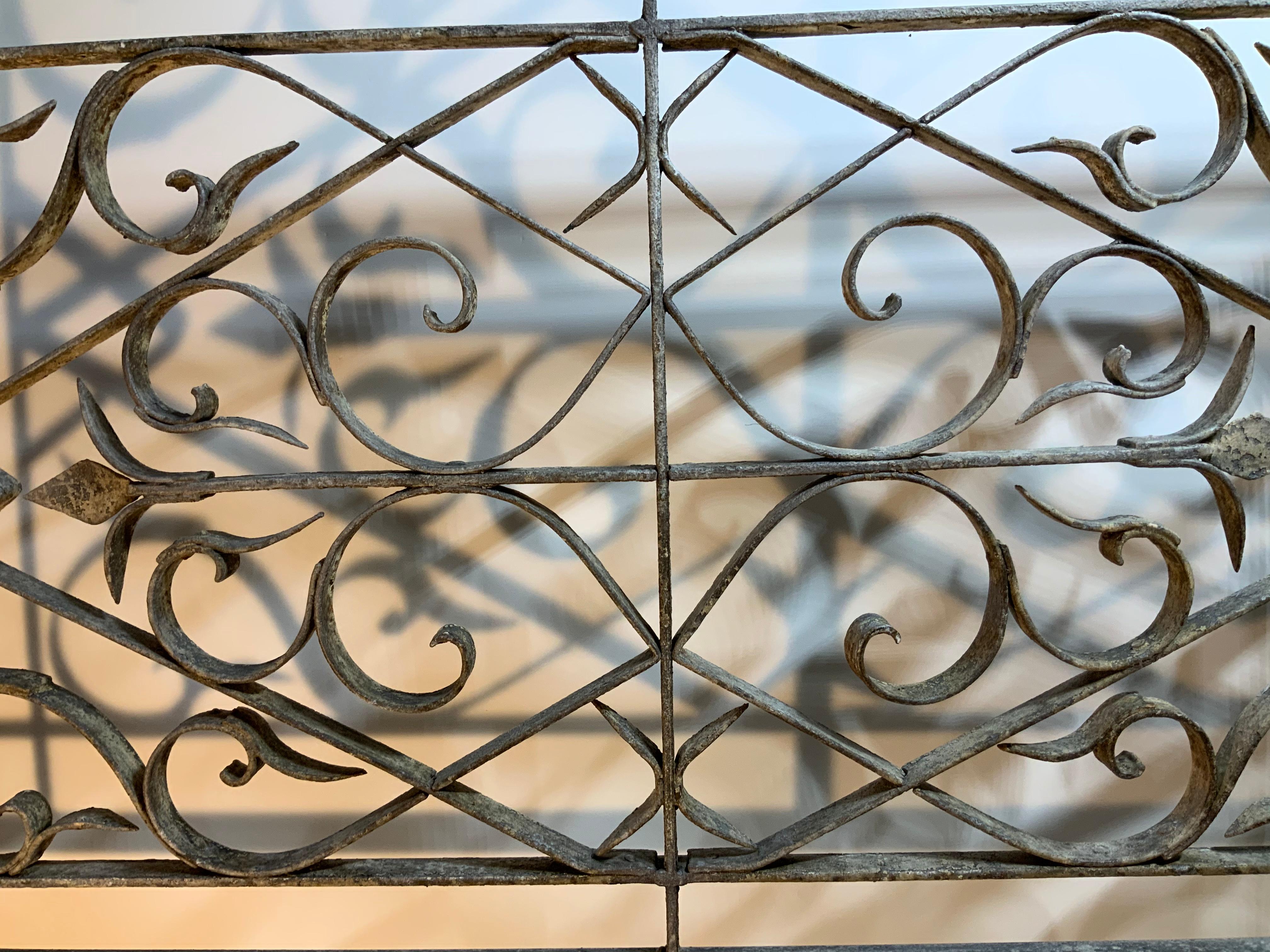 Hand Forged Iron Fireplace Screen 6