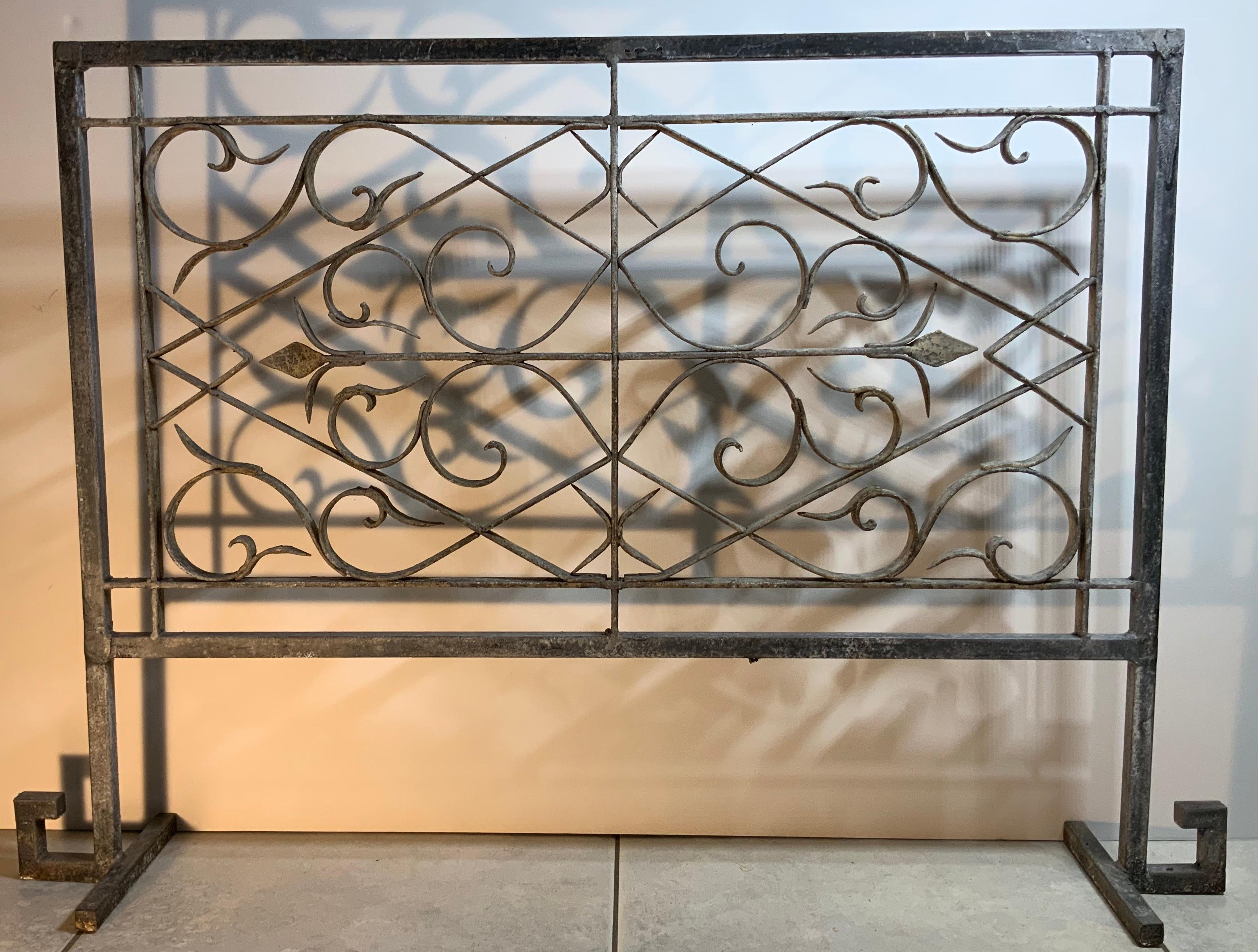 Hand Forged Iron Fireplace Screen 7