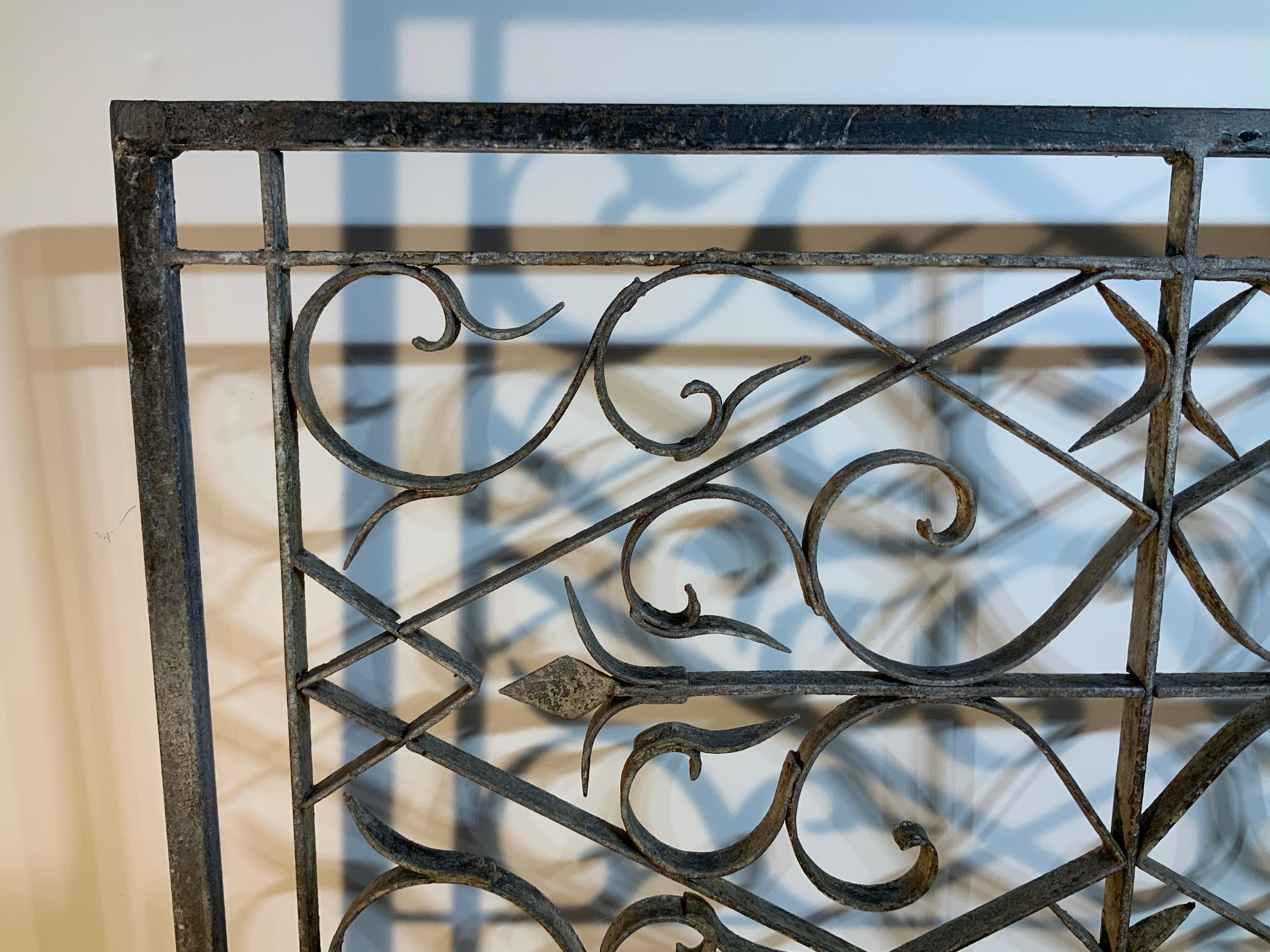 American Hand Forged Iron Fireplace Screen