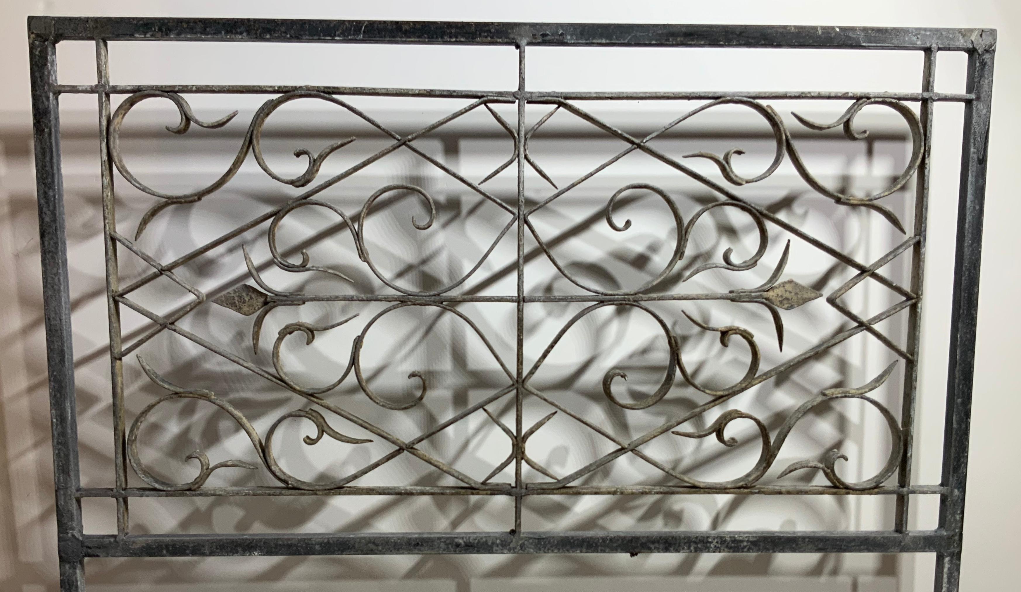 Contemporary Hand Forged Iron Fireplace Screen